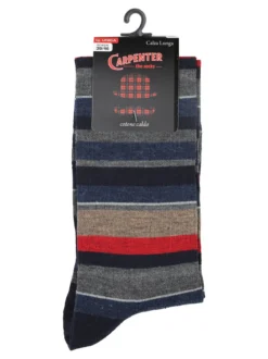 Carpenter Calze lunghe da uomo in caldo cotone - blu scuro
