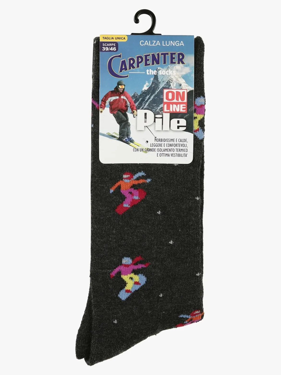 Carpenter Calze lunghe uomo in pile
