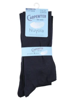 Carpenter Confezione da 3 paia di calze corte da uomo in cotone mercerizzato - blu scuro