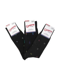 Carpenter 3 paia calze corte da uomo con stampe