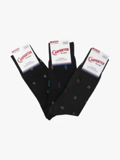 Carpenter 3 paia calze corte da uomo con stampe