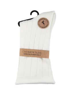 Cashmere Blend Calze corte donna in misto cashmere - bianco