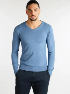 Cashtouch Pullover da uomo in tinta unita