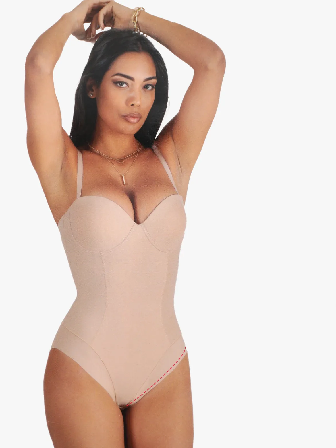 Charme Attrazione Italiana CAPRI Body coppa C con imbottitura e taglio laser