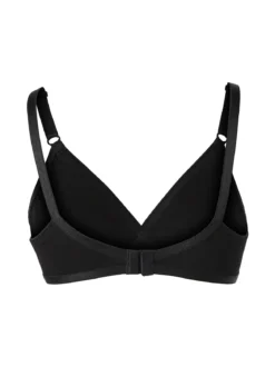 Charme Attrazione Italiana Reggiseno sfoderato in cotone senza ferretto COPPA B - nero