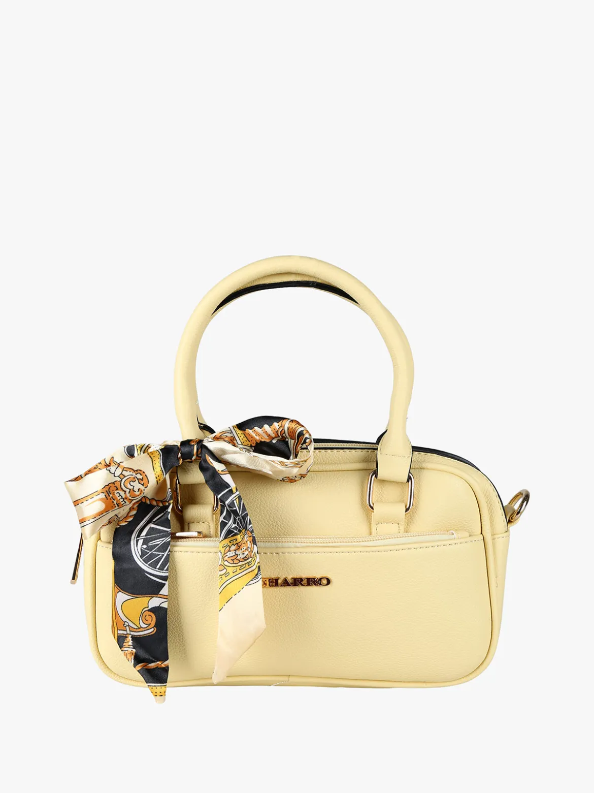 Charro Borsa a mano da donna con foulard - giallo