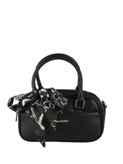 Charro Borsa a mano da donna con foulard - nero