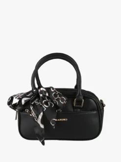 Charro Borsa a mano da donna con foulard - nero