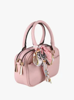 Charro Borsa a mano da donna con foulard - rosa