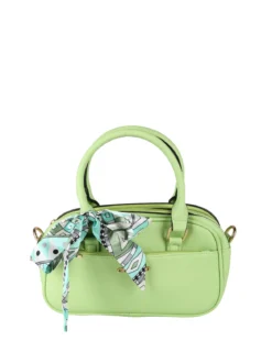 Charro Borsa a mano da donna con foulard - verde