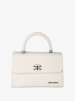 Charro Borsa a mano da donna con patta e chiusura a girello - beige