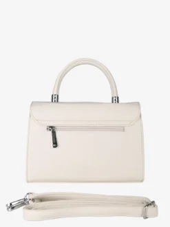 Charro Borsa a mano da donna con patta e chiusura a girello - beige