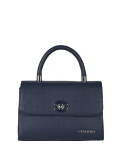 Charro Borsa a mano da donna con patta e chiusura a girello - blu scuro