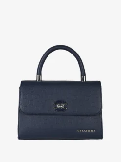 Charro Borsa a mano da donna con patta e chiusura a girello - blu scuro
