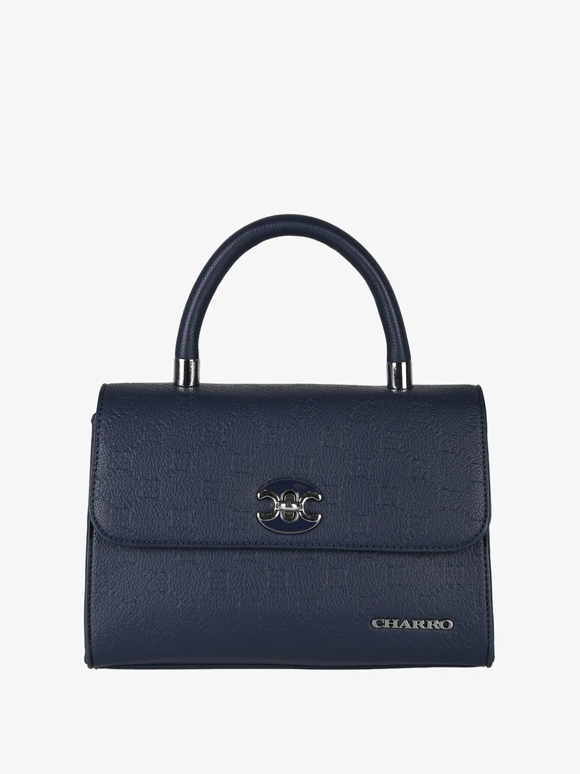 Charro Borsa a mano da donna con patta e chiusura a girello - blu scuro