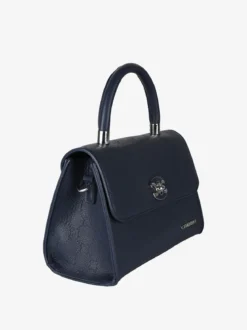 Charro Borsa a mano da donna con patta e chiusura a girello - blu scuro