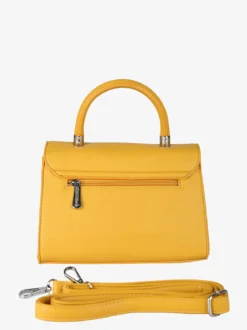 Charro Borsa a mano da donna con patta e chiusura a girello - giallo
