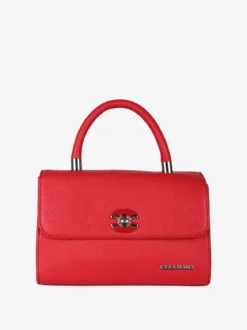 Charro Borsa a mano da donna con patta e chiusura a girello - rosso