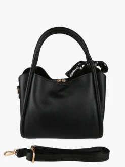 Charro Borsa a mano mini tote con foulard - nero