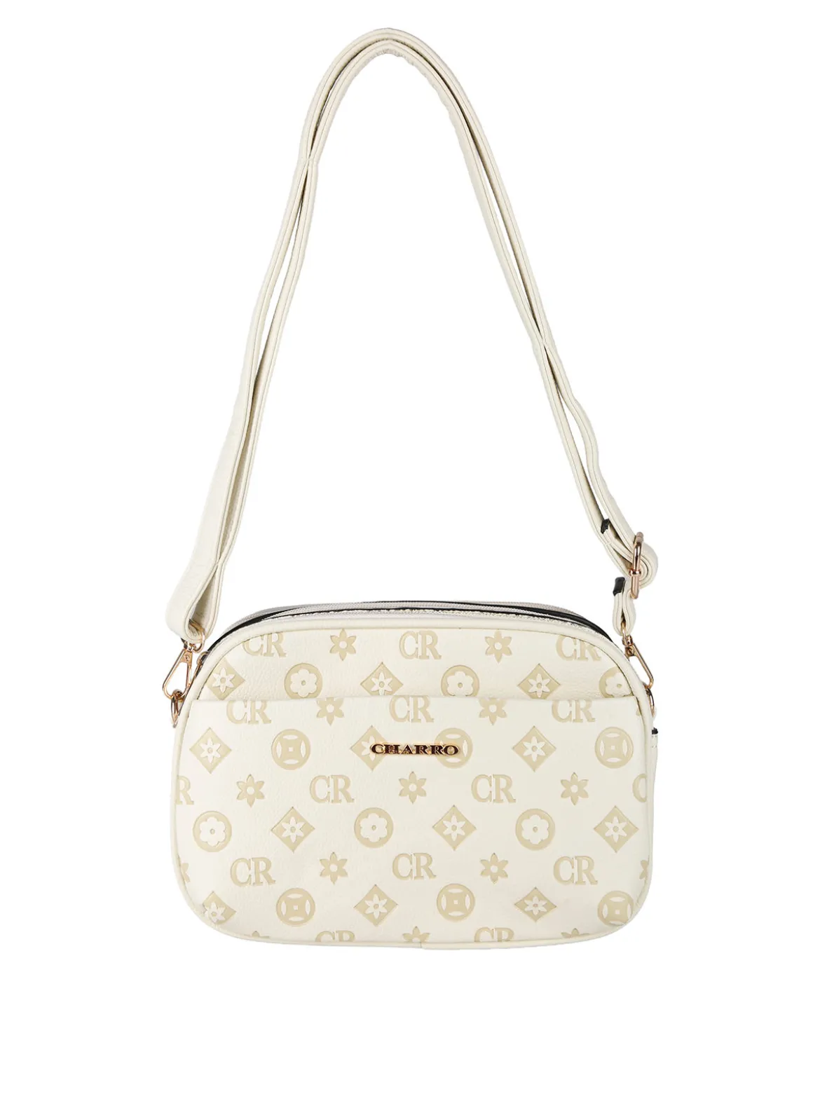 Charro Borsa a tracolla da donna con logo - beige