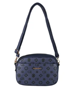 Charro Borsa a tracolla da donna con logo - blu