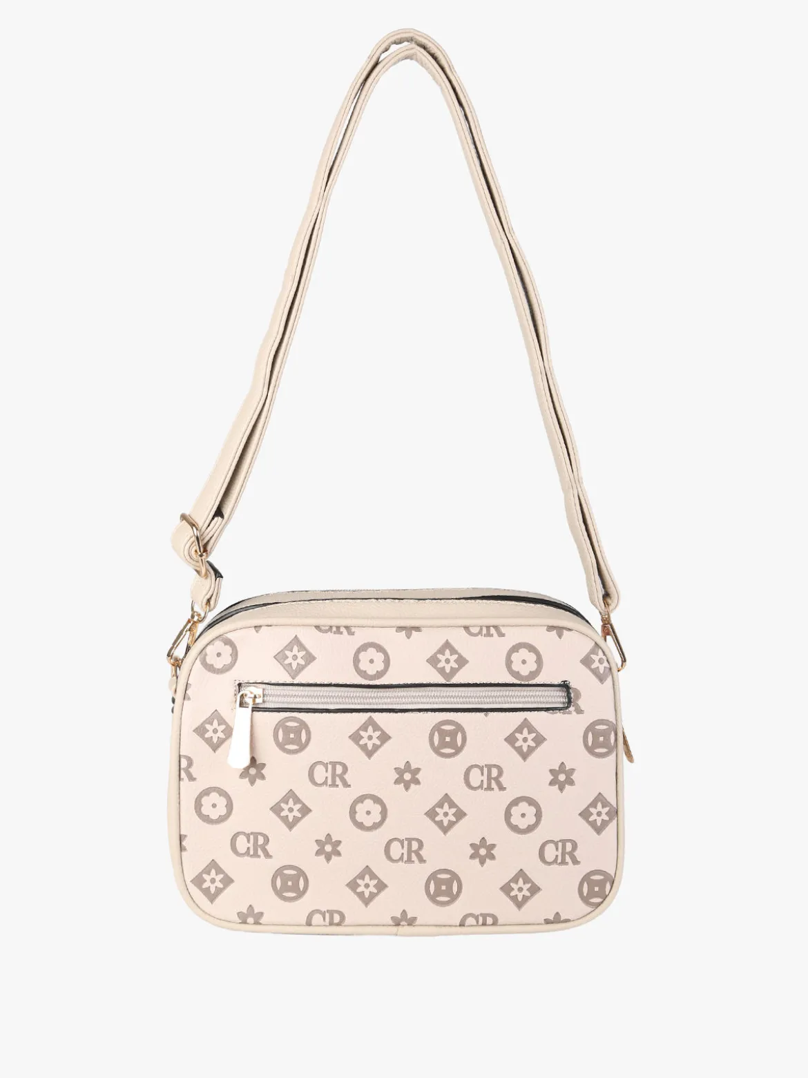 Charro Borsa a tracolla da donna con stampa monogramma - khaki