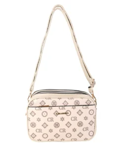 Charro Borsa a tracolla da donna con stampa monogramma - khaki