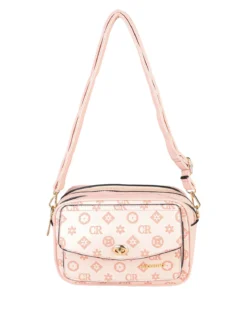 Charro Borsa a tracolla da donna con stampe - rosa