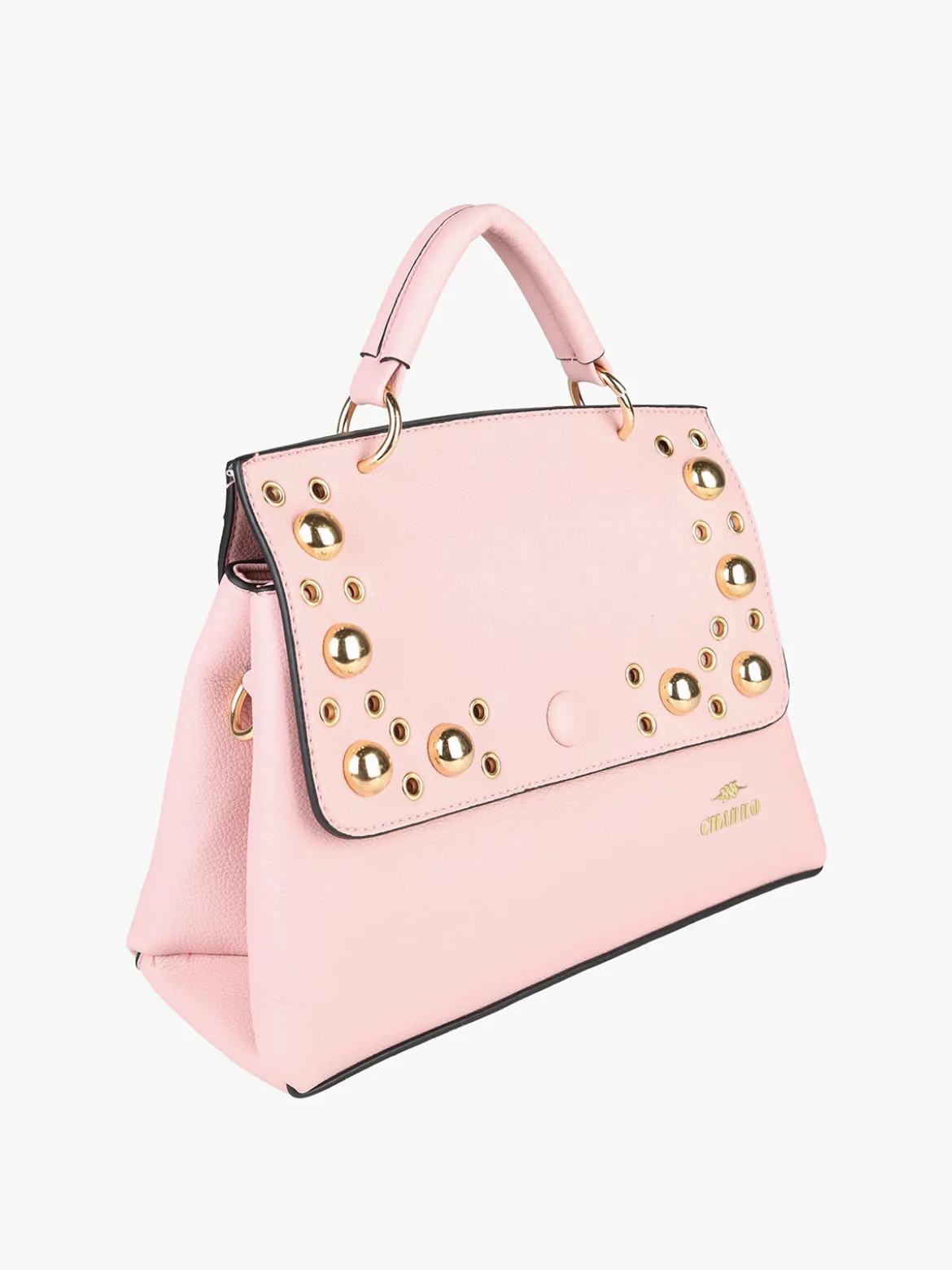 Charro Borsa frame con tracolla e borchie - rosa