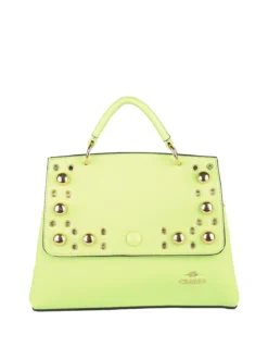 Charro Borsa frame con tracolla e borchie - verde chiaro