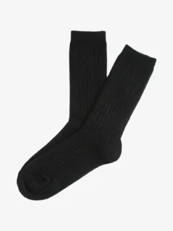 Charro Calze midi da donna morbide a costine - nero