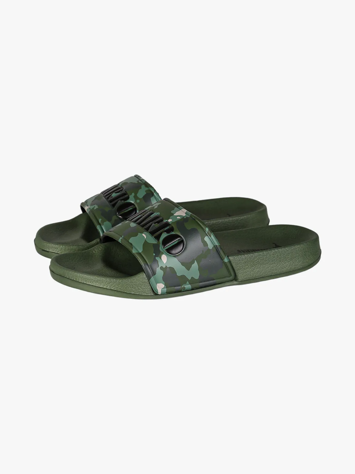 Charro Ciabatte donna militari in gomma con fasica larga - verde