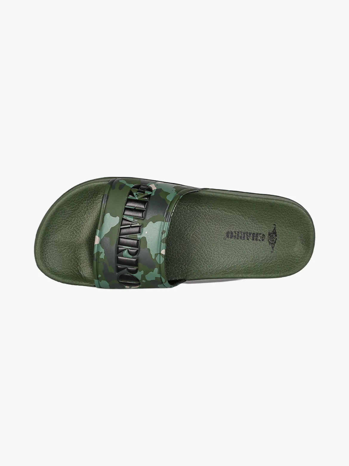 Charro Ciabatte donna militari in gomma con fasica larga - verde