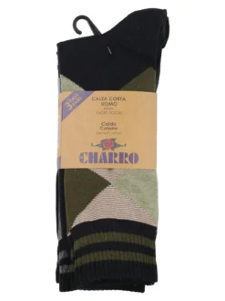 Charro Confezione da 3 paia di calze corte da uomo