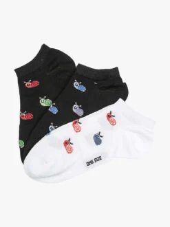 Charro Confezione da 3 paia di calze corte sneakers da donna in cotone