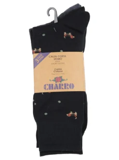 Charro Confezione da 3 paia di calze corte uomo