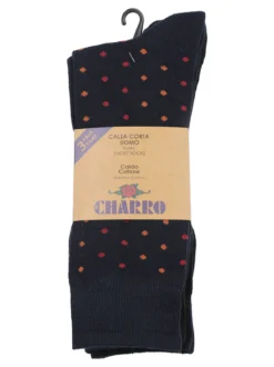 Charro Confezione da 3 paia di calze corte uomo