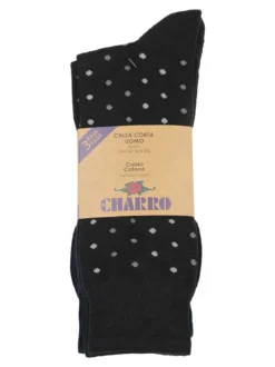 Charro Confezione da 3 paia di calze corte uomo