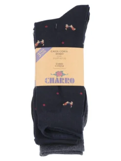Charro Confezione da 3 paia di calze corte uomo