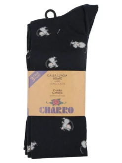 Charro Confezione da 3 paia di calze lunghe da uomo