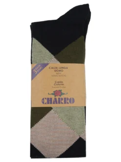 Charro Confezione da 3 paia di calze lunghe uomo