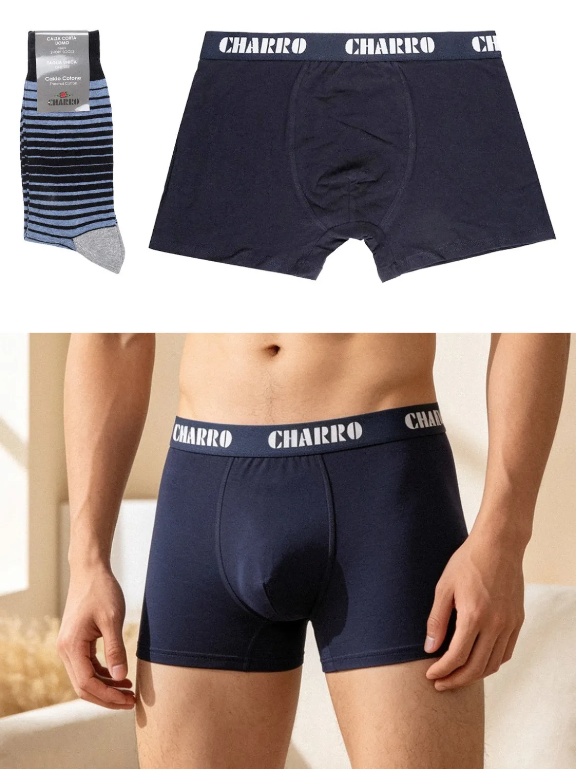 Charro Confezione regalo da uomo boxer + calze corte