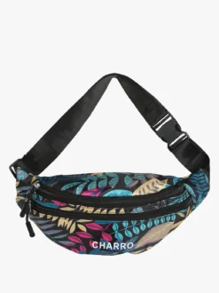 Charro Marsupio floreale in nylon - nero