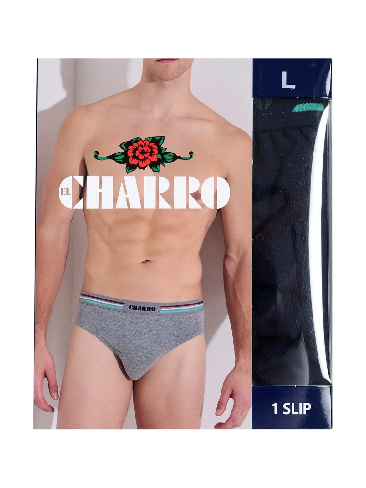 Charro Slip uomo in cotone - blu scuro