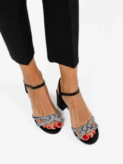 Ciaodea Sandali donna con strass e tacco largo