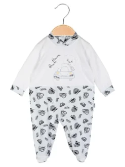 Ciliegina Tutina baby da neonato in cotone con stampe