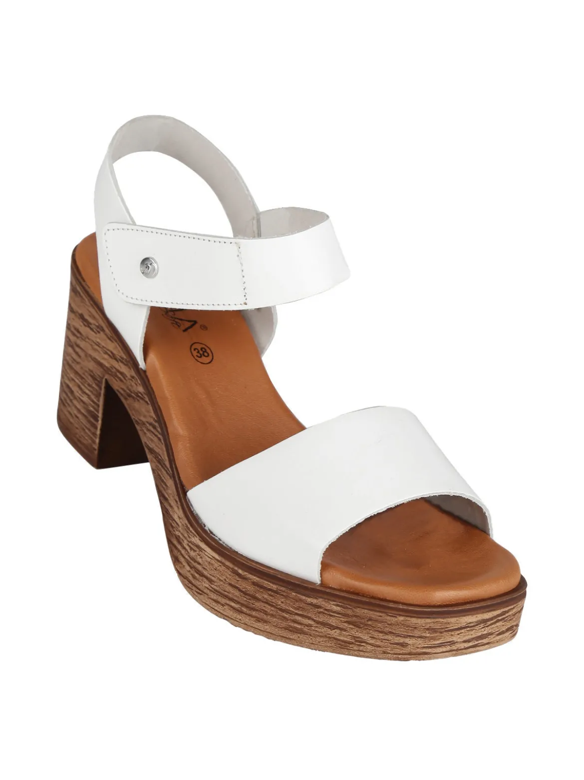 Cinzia Sandali in pelle donna con tacco