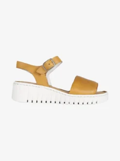 Cinzia Sandali in pelle donna con zeppa
