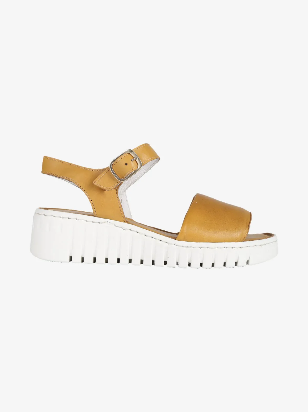 Cinzia Sandali in pelle donna con zeppa