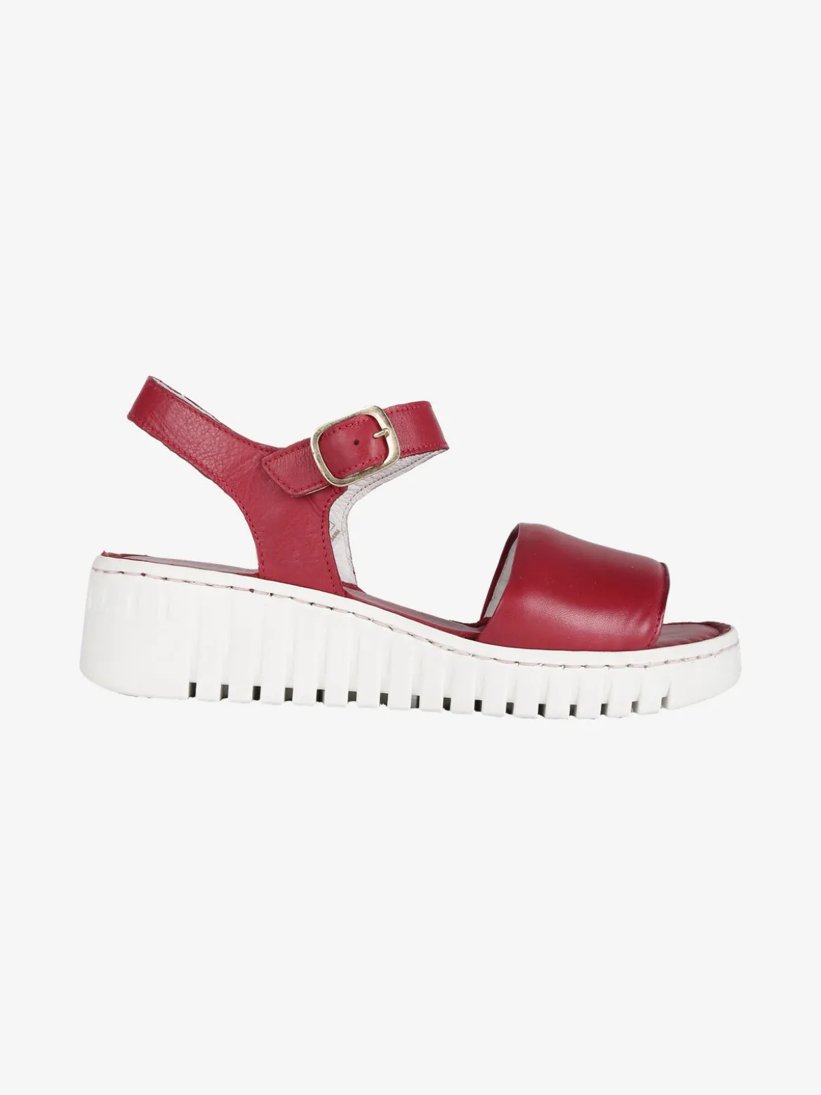 Cinzia Sandali in pelle donna con zeppa